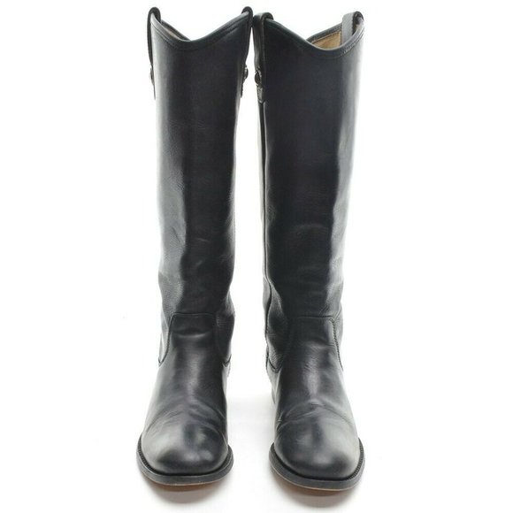 Frye 77167 Melissa Button Black Riding Knee Boots 6 B - Picture 3 of 6